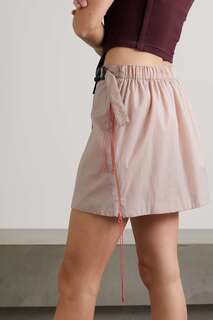 SAUL NASH Асимметричная мини-юбка из рипстопа с запахом, серый