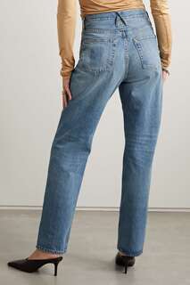 SLVRLAKE + NET SUSTAIN London джинсы прямого кроя с высокой посадкой из органического кроя, деним