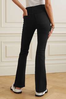 SPANX Расклешенные джинсы с высокой посадкой, черный