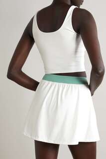 SPLITS59 двухцветная теннисная юбка Venus стрейч, белый
