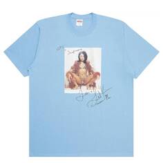 Футболка Supreme Lil Kim Short-Sleeve Shirt, голубой