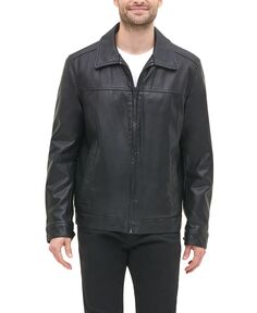 Мужская куртка из искусственной кожи с отложным воротником Tommy Hilfiger, черный