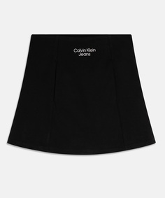Юбка Calvin Klein Jeans Stack Logo Punto, черный