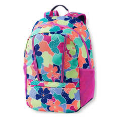 Школьный рюкзак Lands&apos; End ClassMate Medium Camo Floral, розовый/мультиколор