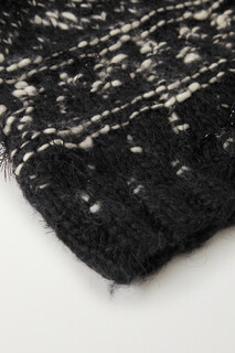 STELLA MCCARTNEY шапка-бини вязания букле из шерсти, черный