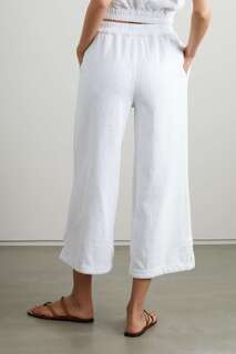 TERRY Капри махровые брюки из органического хлопка, белый