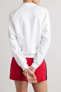 THE UPSIDE рубашка-поло Zinnia Elle из хлопковой махры, белый