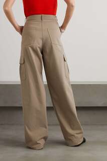 THEORY брюки карго Neoteric из эластичного хлопкового твила, бежевый