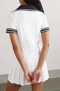 VARLEY плиссированное платье Keyes из переработанного эластичного материала для тенниса, белый