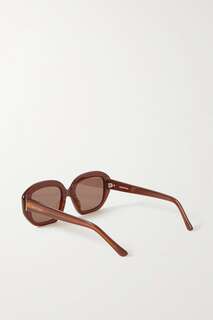 VELVET CANYON солнцезащитные очки Motel Musa в квадратной оправе из ацетата, коричневый