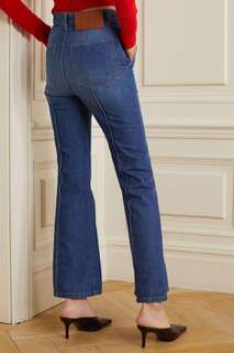 VICTORIA BECKHAM расклешенные джинсы Brigitte с высокой посадкой, синий