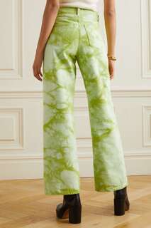 WANDLER джинсы широкого кроя Magnolia с высокой посадкой и широкими штанинами, зеленый