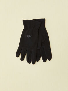 Вышитые флисовые женские перчатки LCW Accessories
