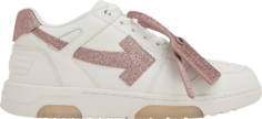 Кроссовки Off-White Wmns Out of Office White Pink Glitter, белый