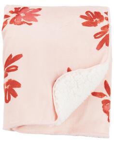 Детское плюшевое одеяло с цветочным принтом Carter&apos;s, розовый Carters