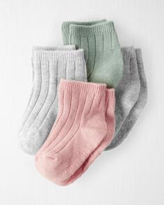 Комплект из 4 нескользящих носков для малышей Carter&apos;s, мультиколор Carters