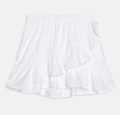 Юбка Gina Tricot Young Gauze A-line, белый