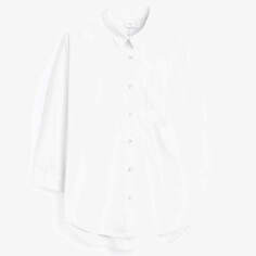 Рубашка для девочки с длинным рукавом Next Oversize, белый
