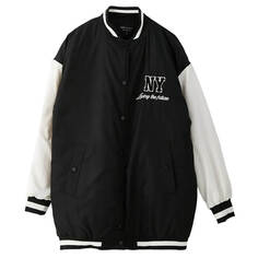 Куртка LCW Modest College Collar Printed, черный/белый