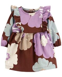 Платье из твила с цветочным принтом для малышей Carter&apos;s, мультиколор Carters