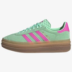 Кроссовки Adidas Originals Gazelle Bold, розовый/коричневый/зеленый