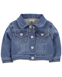 Классическая вязаная джинсовая куртка для малышей Carter&apos;s, синий Carters