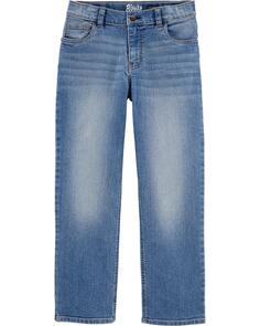 Классические выстиранные джинсы свободного покроя для детей цвета индиго Carter&apos;s, индиго Carters