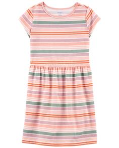 Детское полосатое платье из джерси Carter&apos;s, розовый Carters
