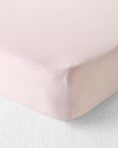 Мини-простыня для детской кроватки из органического хлопка Carter&apos;s, розовый Carters