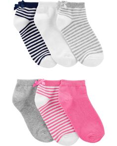 Набор из 6 детских носков до щиколотки Carter&apos;s, белый/розовый Carters
