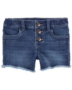 Знаковые джинсовые шорты для малышей: ремикс на пуговицах спереди Carter&apos;s Carters