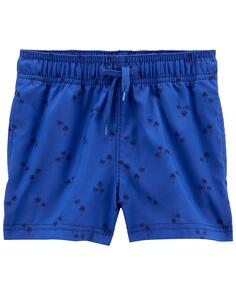 Быстросохнущие гибридные шорты с принтом ладоней для малышей Carter&apos;s, синий Carters