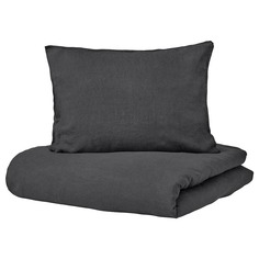 Комплект постельного белья Ikea Dytag, 2 предмета, 150x200/50x60 см, темно-серый