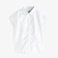 Рубашка для девочки Next Short Sleeve, белый