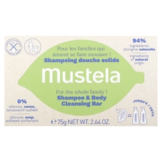 Шампунь и очищающее мыло для тела Mustela без запаха, 75 гр.