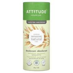 Дезодорант ATTITUDE Oatmeal Sensitive Natural Care с маслом авокадо, 85 г