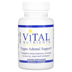 Витамины Vital Nutrients Vegan для надпочечников, 60 капсул