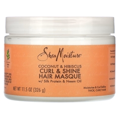 Маска для волос SheaMoisture Curl &amp; Shine, кокос и гибискус