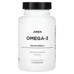 Омега-3 Codeage Amen 1500 мг, 90 мягких таблеток