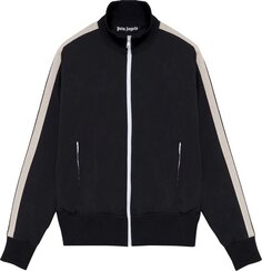 Куртка Palm Angels Curved Logo Track Jacket &apos;Black/White&apos;, черный