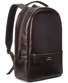 Мужской кожаный рюкзак Polo Ralph Lauren, темно коричневый