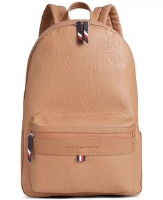 Мужской рюкзак Pebble с молнией спереди Tommy Hilfiger, коричневый