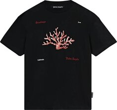 Футболка Palm Angels Coral T-Shirt &apos;Black/Red&apos;, черный