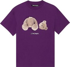 Футболка Palm Angels Bear Classic Tee &apos;Purple/Brown&apos;, фиолетовый