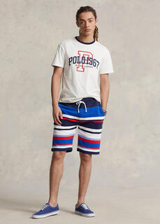 9,5-дюймовые флисовые шорты в полоску Ralph Lauren