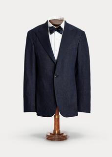 Джинсовая куртка-смокинг цвета индиго Ralph Lauren