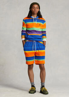 8,5-дюймовые полосатые махровые шорты Spa Ralph Lauren