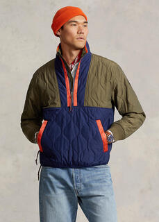 Водоотталкивающая стеганая куртка-пуловер Ralph Lauren