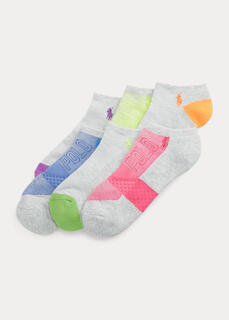Сетчатые носки до щиколотки с логотипом (6 шт.) Ralph Lauren