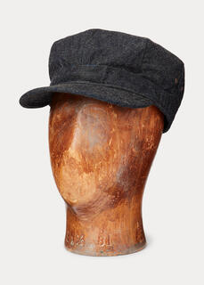 Джинсовая кепка цвета индиго Ralph Lauren